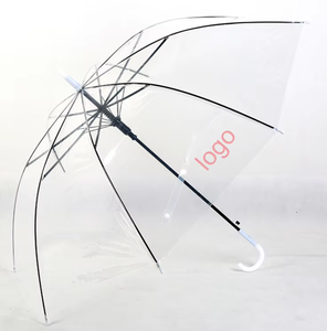 Parapluie pas cher pour la pluie, imperméable, utilisation d'urgence, manche long, transparent, parapluie publicitaire cadeau - Product Image 1