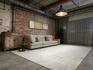 Alfombra Tejida Wilton de Estilo Nórdico, Alfombra Suave y Minimalista para el Hogar - Product Image 6