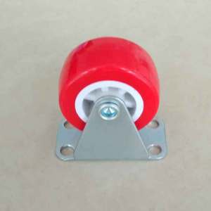 Rueda giratoria rígida de la mejor calidad <span class=keywords><strong>Pvc</strong></span> <span class=keywords><strong>40mm</strong></span> de ruedas de <span class=keywords><strong>PVC</strong></span> rojo - Product Image 3