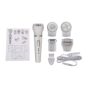 Depiladora y Afeitadora Eléctrica 5 en 1 <span class=keywords><strong>para</strong></span> Mujer, Recargable, Lavable, Impermeable, <span class=keywords><strong>para</strong></span> Depilación Corporal, Piernas, Bikini y Rostro - Product Image 6