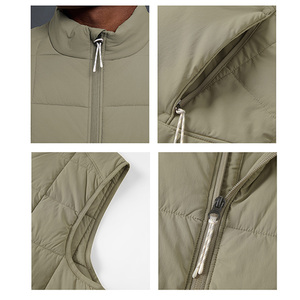 Roregal 2025 alta calidad moda Casual logotipo personalizado hombres chaleco ligero sin mangas invierno cálido abrigo chaleco para hombres - Product Image 3