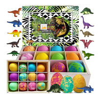 Bombes de bain pour enfants avec des jouets surprise à l'intérieur, ingrédients 100% naturels, emballage en boîte cadeau