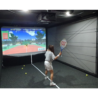 SQactivaPlay - Jeu de projection interactive de tennis simulé en salle - Réalité augmentée - Équipement d'entraînement sportif numérique en salle