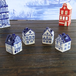 <strong>Custom</strong> Modern Ceramic Tabletop Decoration <strong>Christmas</strong> <strong>Village</strong> <strong>Houses</strong> Candle or LED - Product Image 4