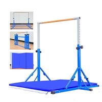 Barra de Gimnasia Ajustable y Plegable para Ejercicios de Fitness, Atletismo, Pre-Gimnasia, Entrenamiento en Casa, Gimnasio Interior