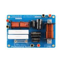 Gertsound T2A80 Réseau de Crossover Métallique Bleu Foncé 2 Voies Audio Son Parfait 12-15 pouces 500-800W 4/8 Protection pour Haut-parleurs
