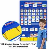 Tableau de calendrier météo personnalisable en tissu polyester 420D avec logo, pour l'organisation en classe, 149 pièces, OEM/ODM