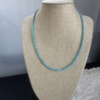 Collier de 15 perles de tourmaline naturelle vintage personnalisées, chaîne en acier inoxydable réglable, bijoux en pierres précieuses minuscules pour cadeau