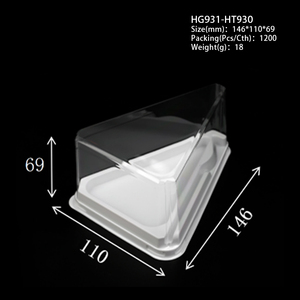 Bánh Slice Container có nắp đậy rõ ràng nhựa Cheesecake container cá nhân dùng một lần tam giác bánh hộp cho Flan món tráng miệng - Product Image 4