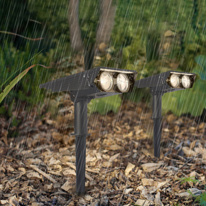 Năng lượng mặt trời mặt đất Plug-in ánh sáng đầy màu sắc LED cây ánh sáng ngoài trời Vườn không thấm nước siêu sáng Spotlight đèn pha không thấm nước - Product Image 3