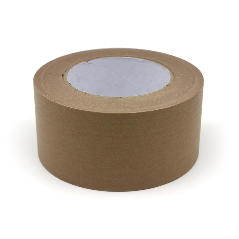 RB-5030 Eco-Friendly Kraft Paper Tape Self-Adhesive Rubber Base Writable Thermostability for Bag Sealing Single Non-Plastic