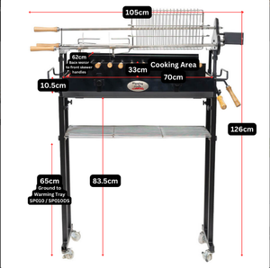 Griglia BBQ Deluxe Foukou Cipriota Multifunzionale <span class=keywords><strong>a</strong></span> <span class=keywords><strong>Carbone</strong></span> - Spessore 3mm - Product Image 3
