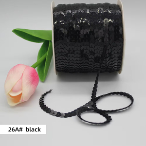 Dây kim tuyến 6mm, 100 thước/cuộn, dùng trang trí thủ công, trang trí váy Giáng sinh, confetti, dây kim tuyến PVC sáng bóng, phụ kiện may mặc, túi xách - Product Image 5