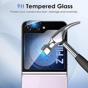 Protector de Pantalla de Vidrio Templado Personalizado de Fábrica para Samsung Galaxy Z Flip 5/6/7, Protector de Pantalla TPU, Protector de Lente de Cámara Trasera - Product Image 5
