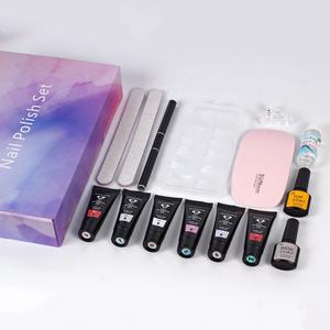 Kit de construction d'ongles en poly acrygel couleur unie 15 ml, durcissement UV LED, pour salon et DIY - Product Image 3