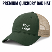 Casquette de papa personnalisée à séchage rapide en nylon léger bicolore avec dos en maille et visière pare-soleil, prix usine, sublimation