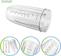 Pièces de rechange Tasses mélangeuses de 32oz (2 paquets) Tasses mélangeuses de rechange compatibles avec les mélangeurs NutriBullets 600w et 900w