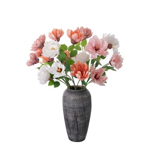 Bouquet de fleurs artificielles CallaFloral en magnolia blanc, rose, orange, rose clair, réutilisable, décoration pour la maison et les mariages - Product Image 5