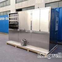 Kingwell comercial de alta calidad máquina de hielo cubo máquina de hielo transparente en los dados