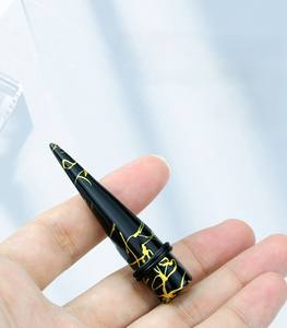 Tunnels et dilatateurs d'<span class=keywords><strong>oreille</strong></span> tendance en acrylique noir, pour le piercing et l'élargissement des oreilles, bijoux de corps originaux 1.6-20mm - Product Image 4