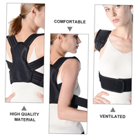 Correcteur de posture dorsal réglable Star pour hommes et femmes, ceinture de soutien respirante pour le haut du dos, stabilisateur de cyphose
