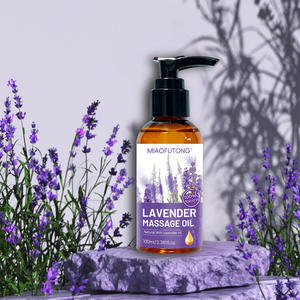 Nuevo Aceite de Masaje Corporal de Lavanda 100% Natural, Hidratante, Reafirmante y Relajante Muscular, Aceite Esencial de Lavanda - Product Image 3