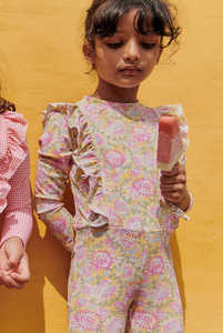 Usine directement professionnelle OEM écologique partout imprimé floral <span class=keywords><strong>combinaison</strong></span> de bain complète du corps style <span class=keywords><strong>surf</strong></span> avec volants - Product Image 3