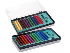 自有品牌混色睫毛延长件 羊绒色睫毛 彩虹睫毛 - Product Image 4