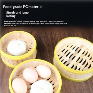 Cesta de bambú para cocinar al vapor estilo Hong Kong, uso comercial, sin tapa, no apta para estufa - Product Image 3