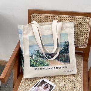 Sac fourre-tout décontracté en toile Albert <span class=keywords><strong>Marquet</strong></span> à bandoulière, avec fermeture éclair, grande capacité, imprimé, pour ordinateur portable - Product Image 2