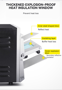 Doppio ponte grande professionale in acciaio inox per interni cinese industriale usato forno per pizza 12 14 16 pollici prezzo in vendita in pakistan - Product Image 2