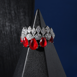 18883 4PCS Wedding Accessories Full Zircon <strong>Jewellery</strong> <strong>Sets</strong> for Women Luxury Dubai <strong>Pink</strong> Color CZ Bridal Jewelry Necklace <strong>Set</strong> - Product Image 5