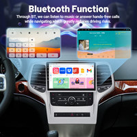 Radio de Coche Android de 9 Pulgadas para Jeep Grand Cherokee 2008-2012, Pantalla Táctil IPS de Cuatro Núcleos, CarPlay Inalámbrico, GPS, Bluetooth, Reproductor de DVD