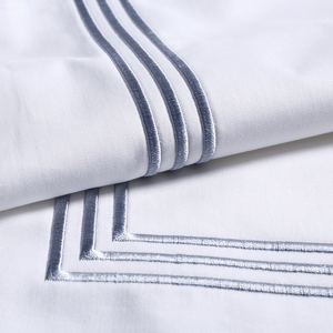 Quảng Châu nhà sản xuất tùy chỉnh thêu bộ đồ giường khách sạn cotton Khăn trải giường - Product Image 2