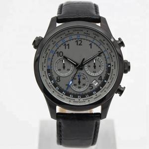 Relojes para hombre con funciones de tiempo dual en ciudades de zonas horarias nacionales reloj cronógrafo U2666 - Product Image 4
