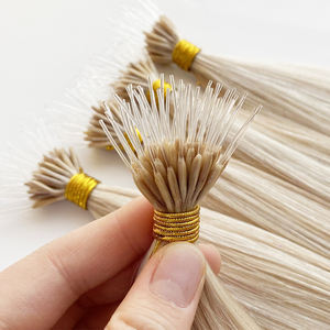 HaiYi Hair Fácil <span class=keywords><strong>de</strong></span> instalar y quitar Nano Ring Extensiones <span class=keywords><strong>de</strong></span> cabello <span class=keywords><strong>de</strong></span> queratina virgen natural europea - Product Image 1