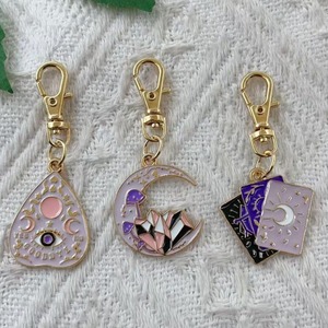 Magical Sun and Moon Keychain Set Alloy Metal Clasp Suitable for <strong>Key</strong> <strong>Rings</strong> <strong>Bags</strong> and Wallets Women's Fashion Additions - Product Image 5