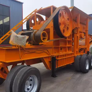 Portable Mobile Mini Stone Rock Crushing Machine Low Price Diesel Jaw Crusher For Sale