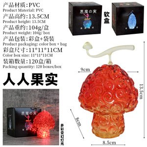 Jouets en PVC One Piece d'anime japonais, fruits du démon, Gomu Gomu No Mi, fruits maudits, modèle en plastique, collection de jouets, cadeaux pour enfants - Product Image 5
