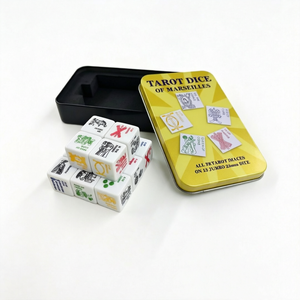 Ensemble <span class=keywords><strong>de</strong></span> dés <span class=keywords><strong>de</strong></span> tarot personnalisable <span class=keywords><strong>de</strong></span> 78 <span class=keywords><strong>cartes</strong></span>, dés <span class=keywords><strong>divinatoires</strong></span> mystiques portables à coins carrés, dés <span class=keywords><strong>de</strong></span> méditation, boîte en acrylique, cube <span class=keywords><strong>de</strong></span> guidance - Product Image 4
