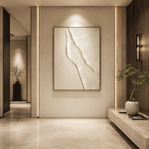 Dipinto Astratto di Paesaggio Marino con Spatola, Arte Murale 3D Testurizzata, Grande Dipinto su Tela Moderno per Decorazione di Hotel e Soggiorno - Product Image 6