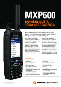 MXP-600 MXP600, Radio bidirectionnelle UHF <span class=keywords><strong>TETRA</strong></span> professionnelle, talkie-walkie UHF 350-470 MHz, radio portable MXP 600 - Product Image 2