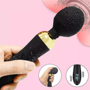 Vibratore Dildo potente 2 motori clitoride vagine stimolazione AV bacchetta vibrazione adulti prodotto giocattolo del sesso Dildo per signora - Product Image 1