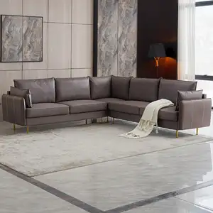 מודרני חתך ספה מודולרי L בצורת ספה סט עיצובים לסלון