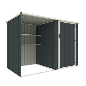 Cobertizo Metálico de Fábrica EF0804(B)-H162, Cobertizo de Almacenamiento para Jardín Exterior con Estantes, Cobertizo de Metal para Patio Trasero, Cuarto de Utilidades - Product Image 5