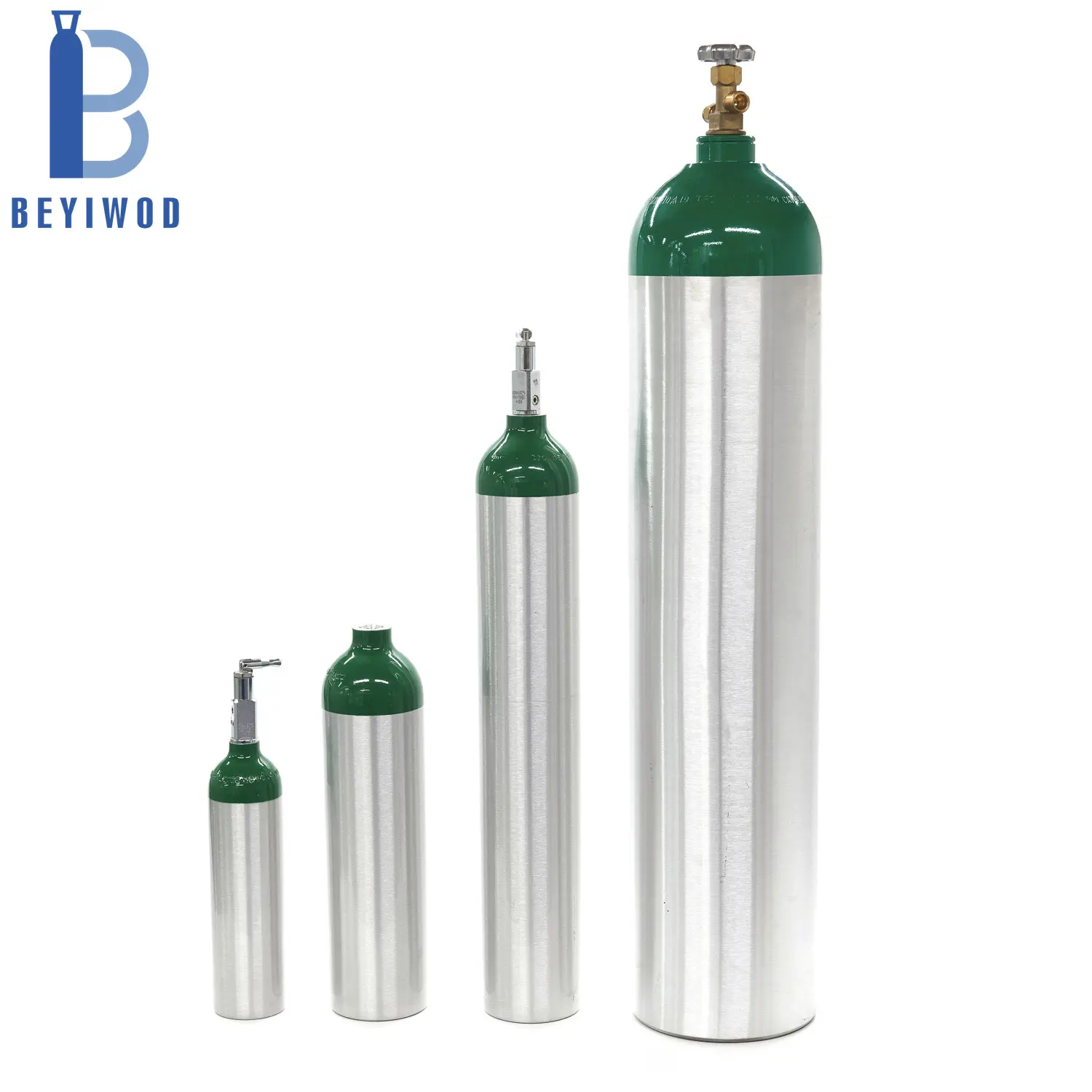 Type MD ME MM M60 standard aluminum oxygen cylinder oxygen bottle oxygen tank with CGA870 CGA540 valve and regulator for sale