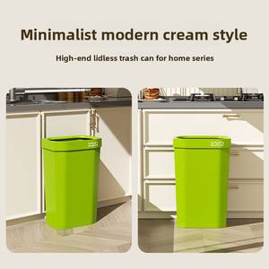 Cesto <span class=keywords><strong>de</strong></span> Papel <span class=keywords><strong>de</strong></span> Plástico para el Hogar, Diseño Estrecho, Gran Tamaño, Alta Estética, Abierto por Arriba, 25L, HDPE, Contenedor <span class=keywords><strong>de</strong></span> Basura para Baño, Cocina, Inodoro - Product Image 3