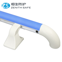 Rampe de sécurité hospitalière haute résistance 380 kg avec support ABS, revêtement PVC et cœur en aluminium pour couloir