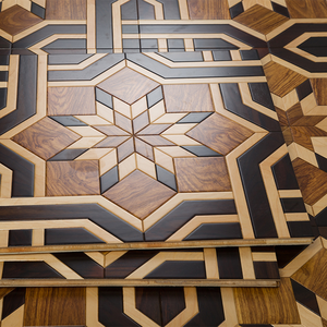 AVANTIMORA - Piso de Parqué de Nogal Negro Multicapa de 12 mm, Calidad FSC Grado ABC, Estilo Moderno de Mediados de Siglo, para Salas de Exhibición - Product Image 1