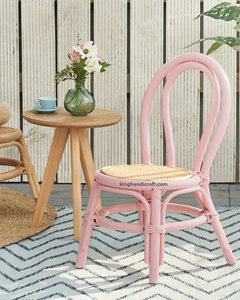 Chaise pour enfants en rotin durable faite à la main pour la décoration de fête, de banquet et de mariage | Meubles de sièges d'enfants en osier naturel - Product Image 2